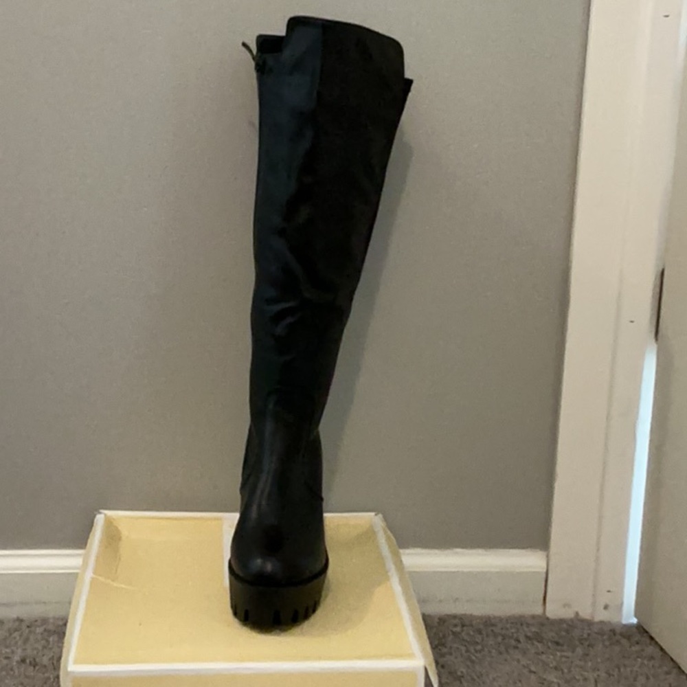 Black Knee-High Boots